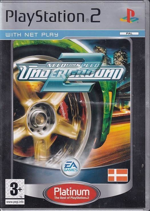 Need for Speed Underground 2 Platinum - Dansk - PS2 (B Grade) (Genbrug)